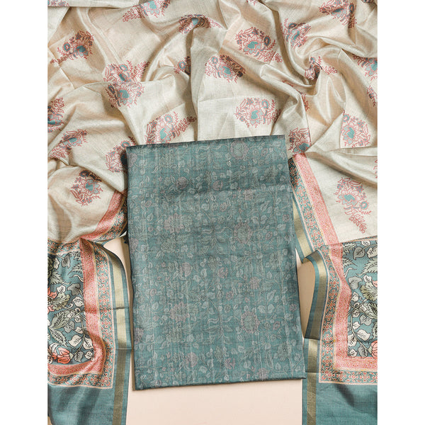 SEMI TUSSAR 2 PIECE SUIT SET