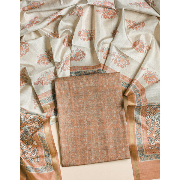 SEMI TUSSAR 2 PIECE SUIT SET