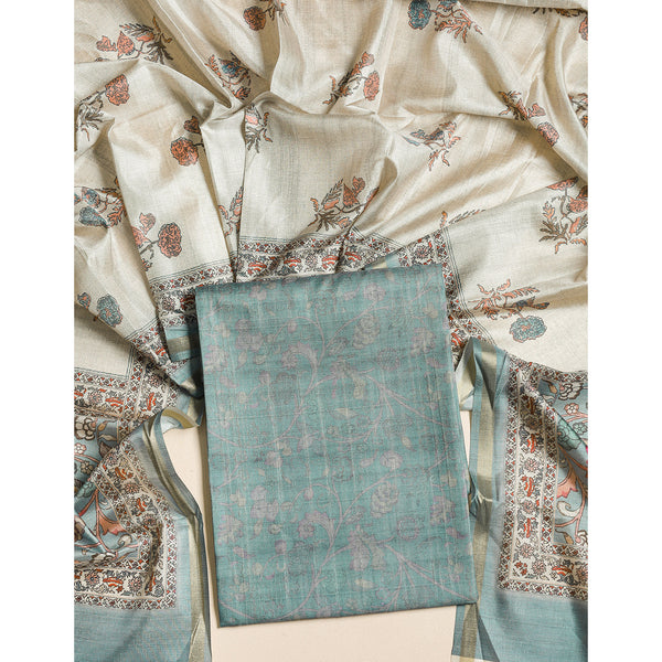 SEMI TUSSAR 2 PIECE SUIT SET