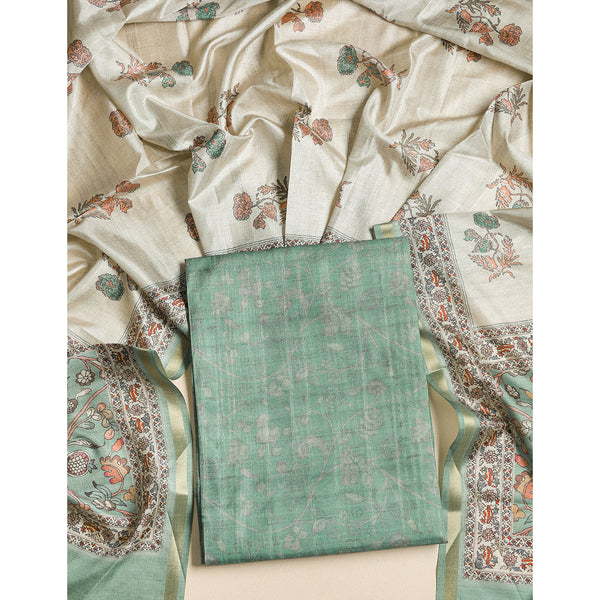 SEMI TUSSAR 2 PIECE SUIT SET