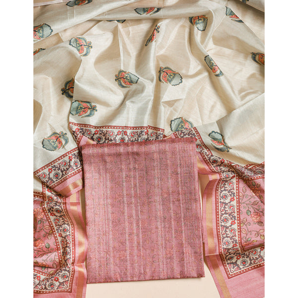 SEMI TUSSAR 2 PIECE SUIT SET