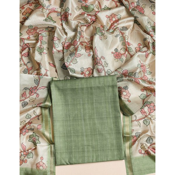 SEMI TUSSAR 2 PIECE SUIT SET