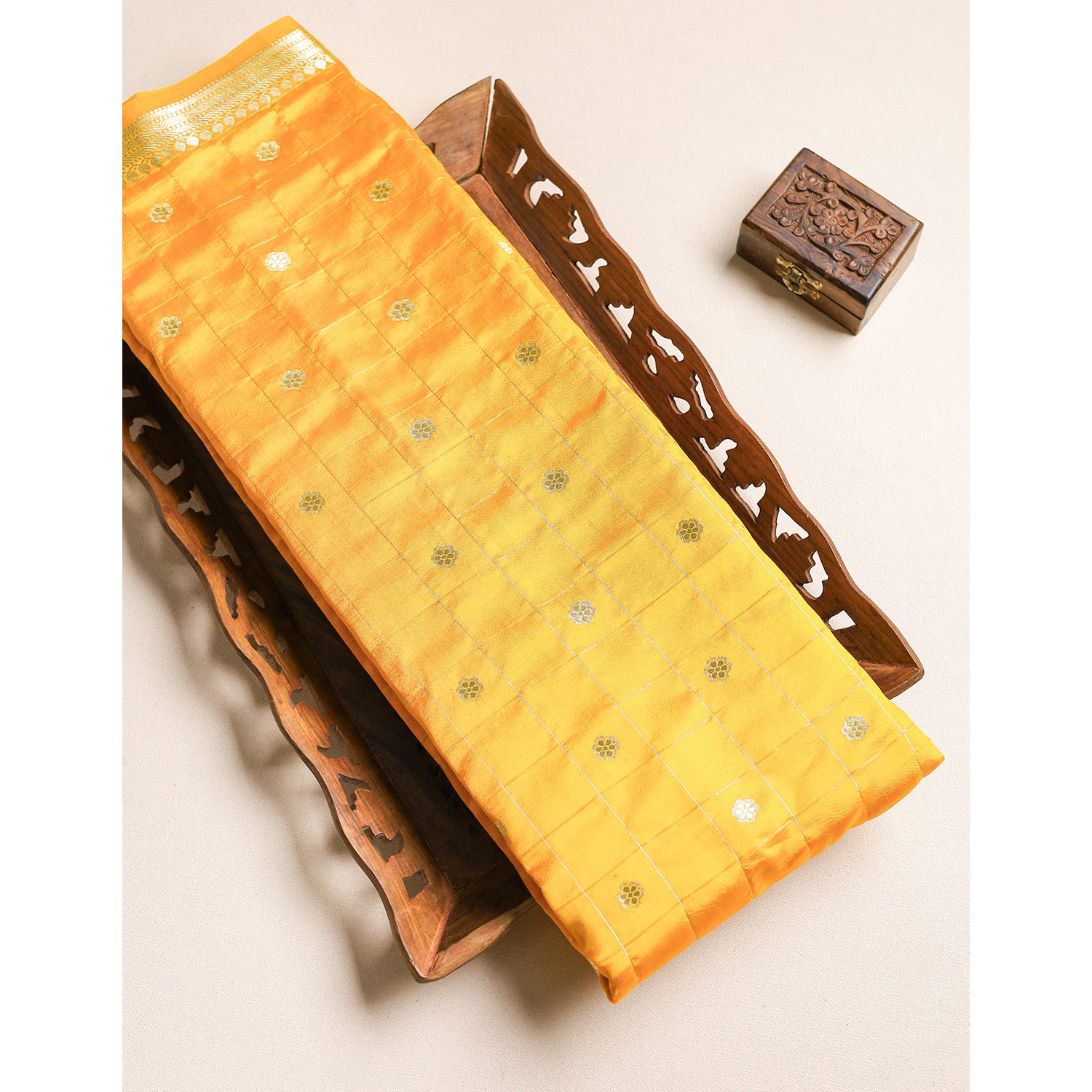 PURE BANARASI SILK BUTTA FABRIC