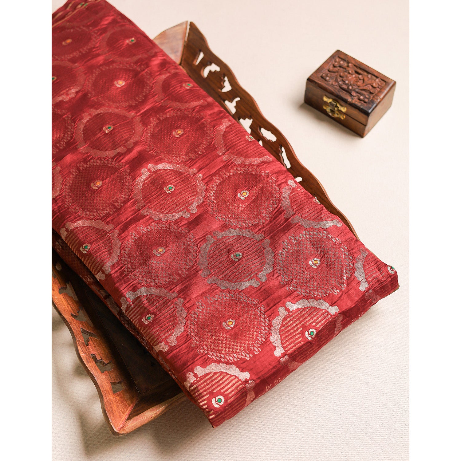 PURE BROCADE KATAN SILK FABRIC