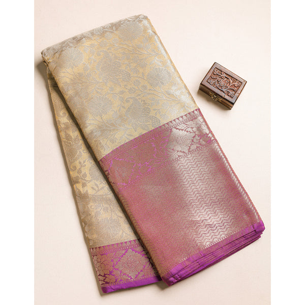BANARAS TISSUE BORDER FABRIC
