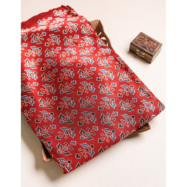 MASHRU SILK AJRAKH FABRIC