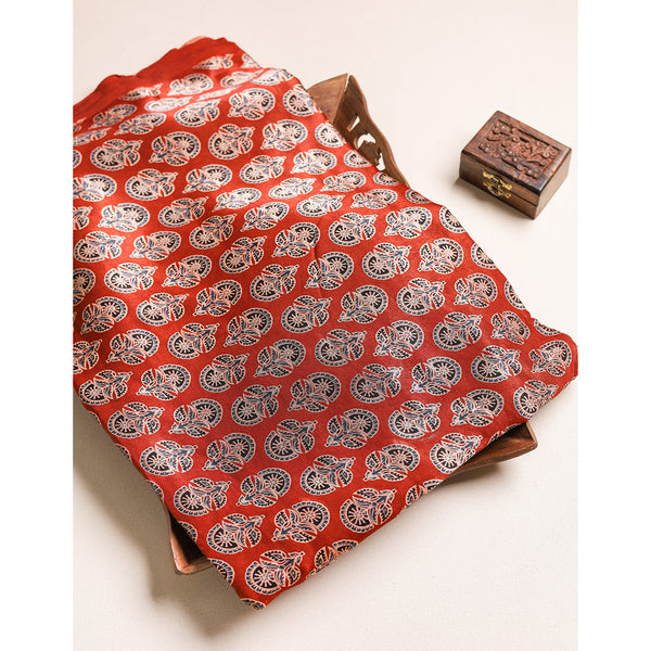 MASHRU SILK AJRAKH FABRIC