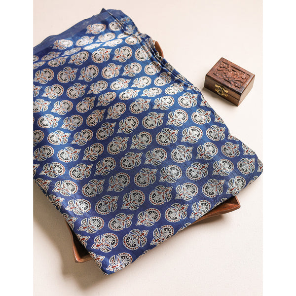 MASHRU SILK AJRAKH FABRIC