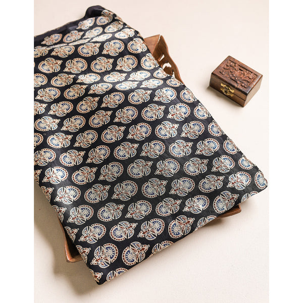 MASHRU SILK AJRAKH FABRIC