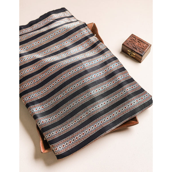 MASHRU SILK AJRAKH FABRIC