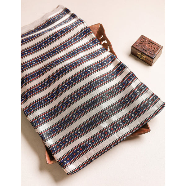 MASHRU SILK AJRAKH FABRIC
