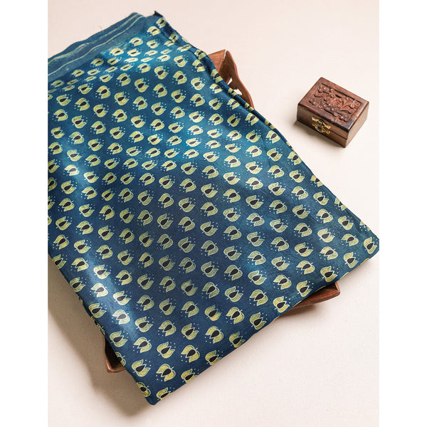 MASHRU SILK AJRAKH FABRIC