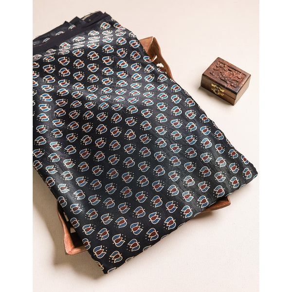 MASHRU SILK AJRAKH FABRIC