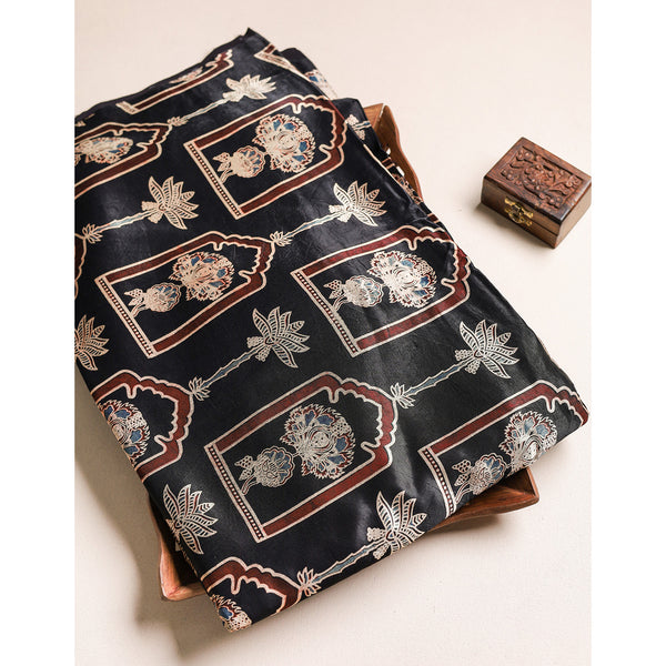 MASHRU SILK AJRAKH FABRIC