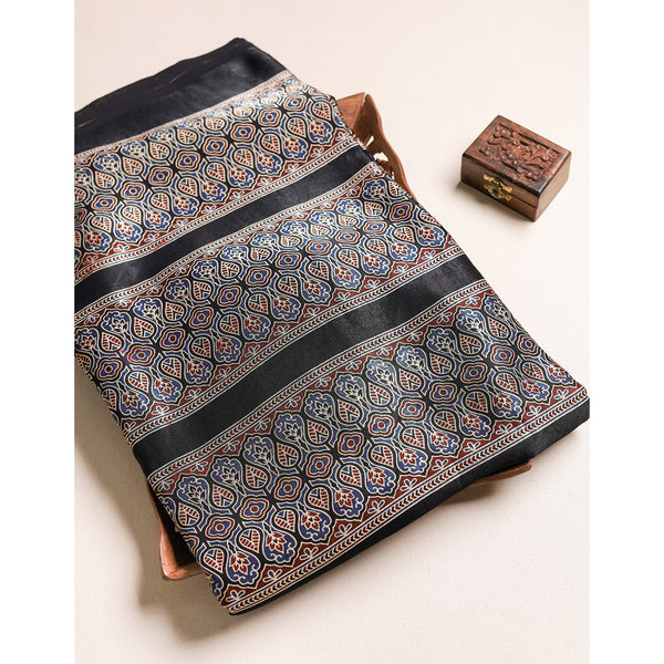 MASHRU SILK AJRAKH FABRIC
