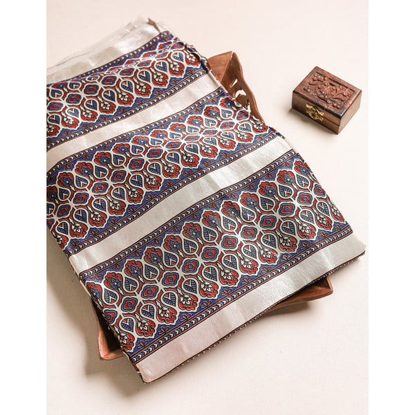 MASHRU SILK AJRAKH FABRIC