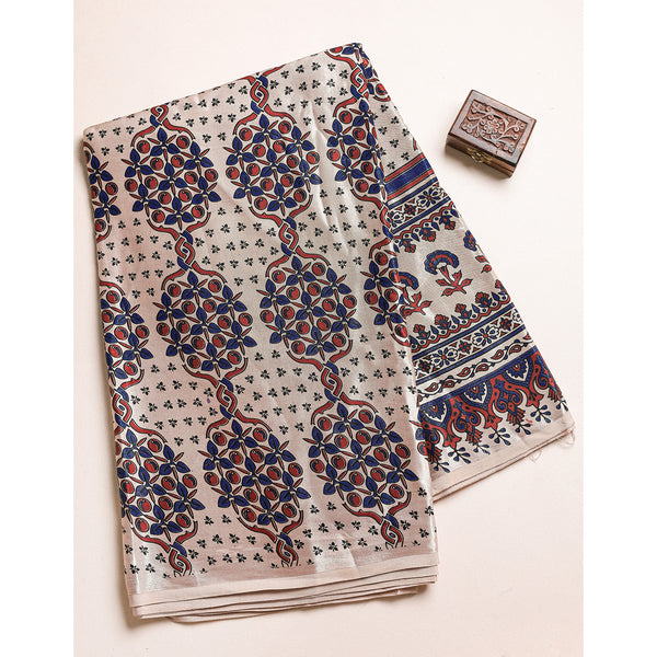 MASHRU SILK AJRAKH FABRIC