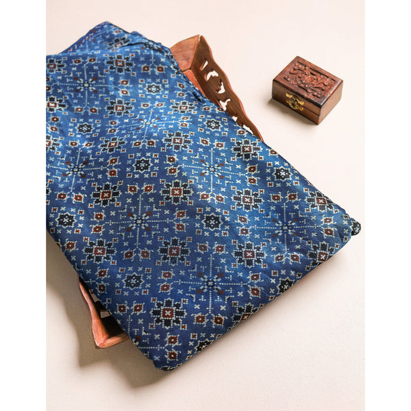 MASHRU SILK AJRAKH FABRIC