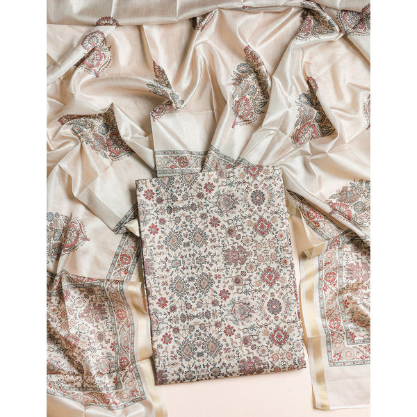 SEMI TUSSAR 2 PIECE SUIT SET