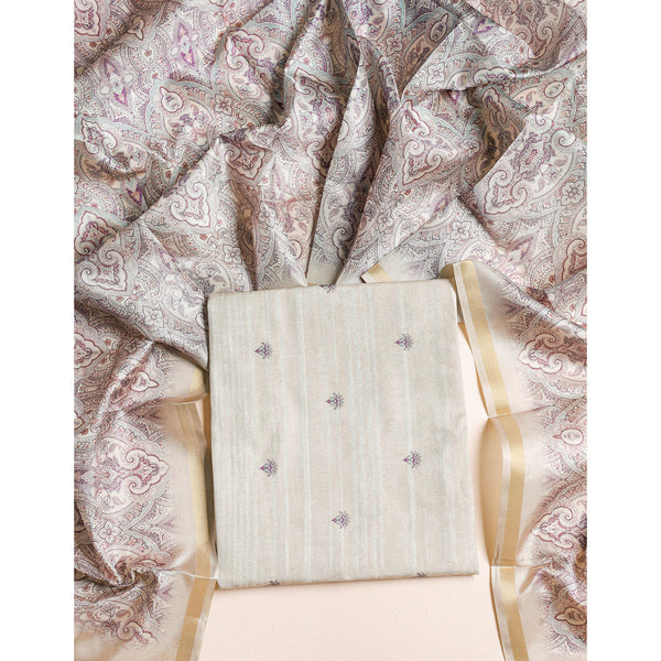 SEMI TUSSAR 2 PIECE SUIT SET