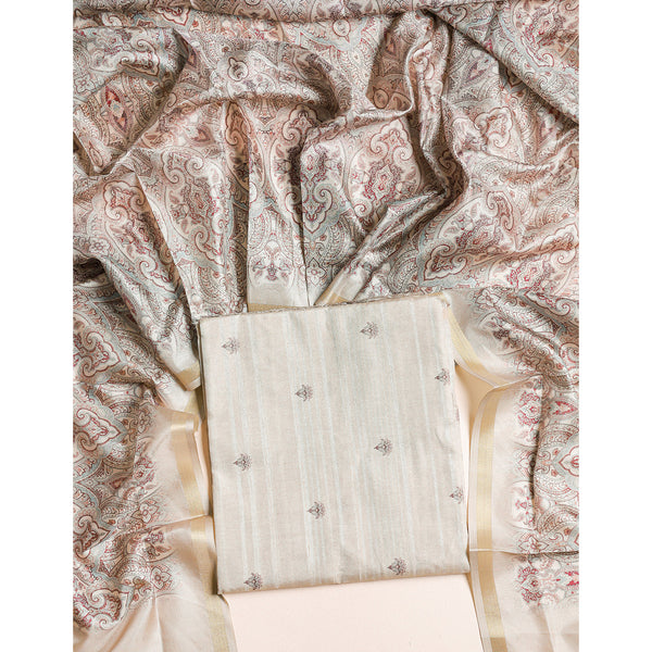 SEMI TUSSAR 2 PIECE SUIT SET