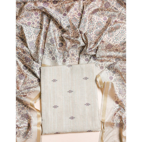 SEMI TUSSAR 2 PIECE SUIT SET