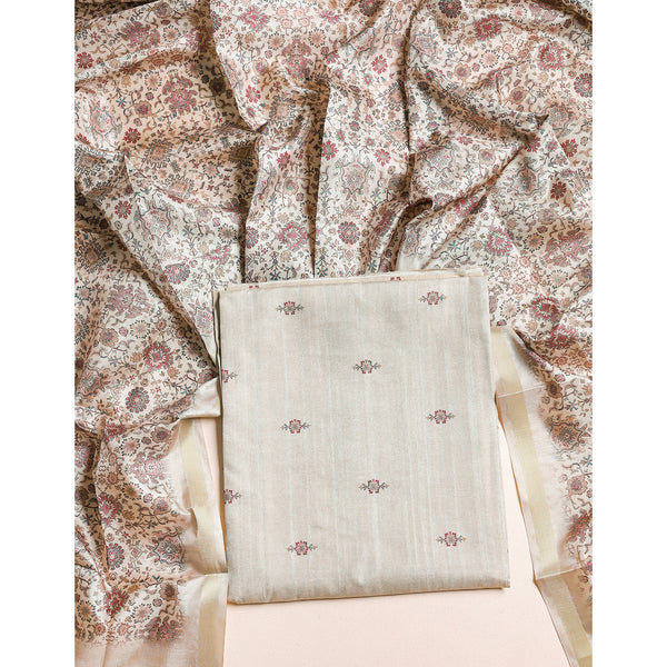 SEMI TUSSAR 2 PIECE SUIT SET