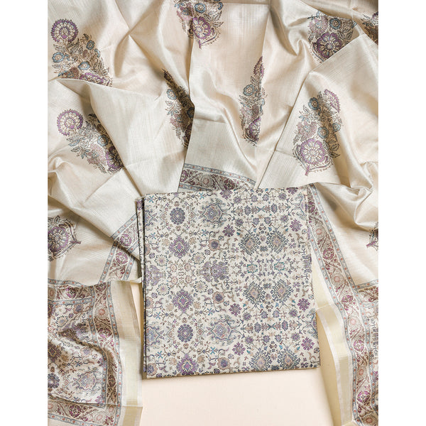 SEMI TUSSAR 2 PIECE SUIT SET