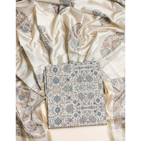 SEMI TUSSAR 2 PIECE SUIT SET