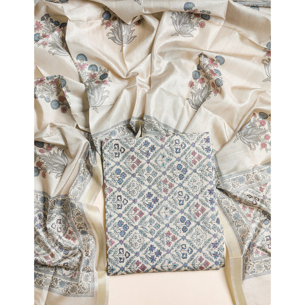 SEMI TUSSAR 2 PIECE SUIT SET