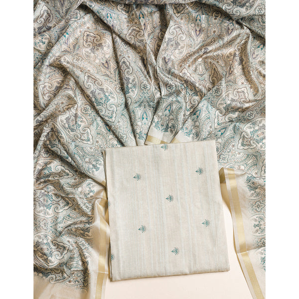 SEMI TUSSAR 2 PIECE SUIT SET