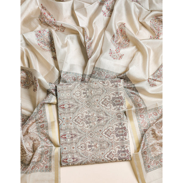 SEMI TUSSAR 2 PIECE SUIT SET