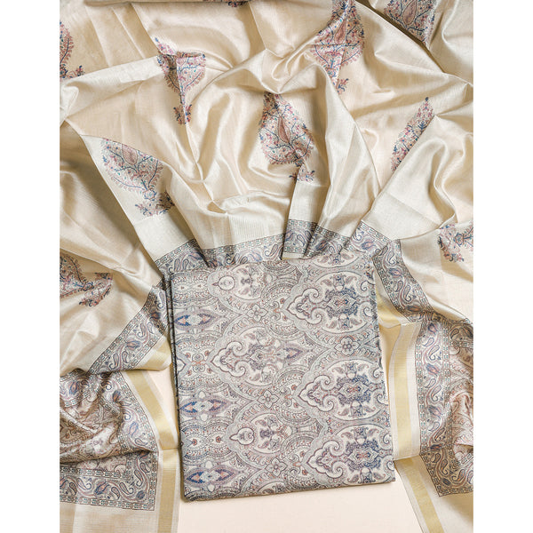 SEMI TUSSAR 2 PIECE SUIT SET