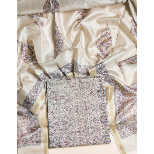 SEMI TUSSAR 2 PIECE SUIT SET