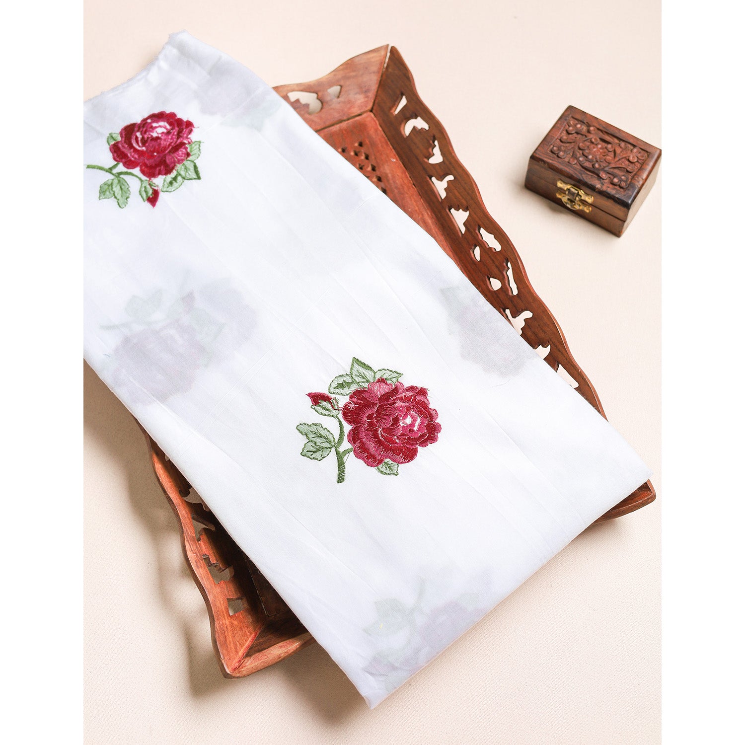 COTTON EMBROIDERED FABRIC