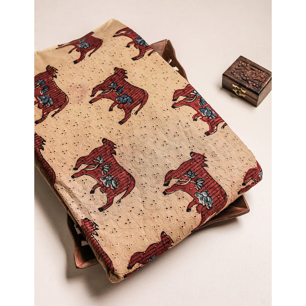 Pure Ajrakh Cotton Hakoba Fabric