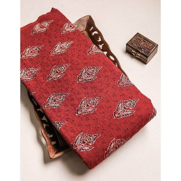 Pure Ajrakh Cotton Hakoba Fabric