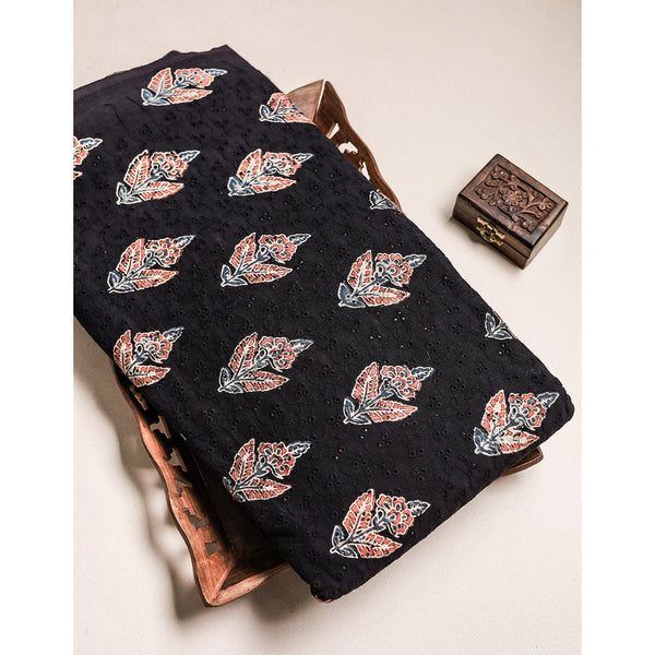 Pure Ajrakh Cotton Hakoba Fabric