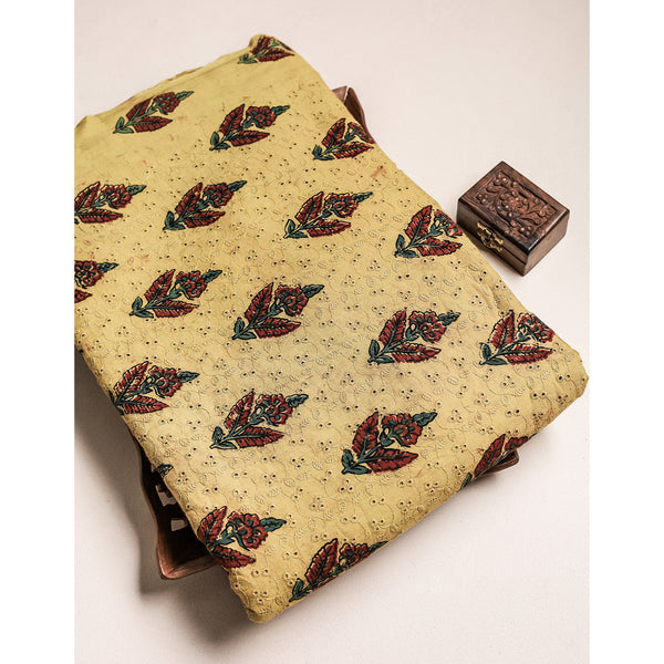 Pure Ajrakh Cotton Hakoba Fabric