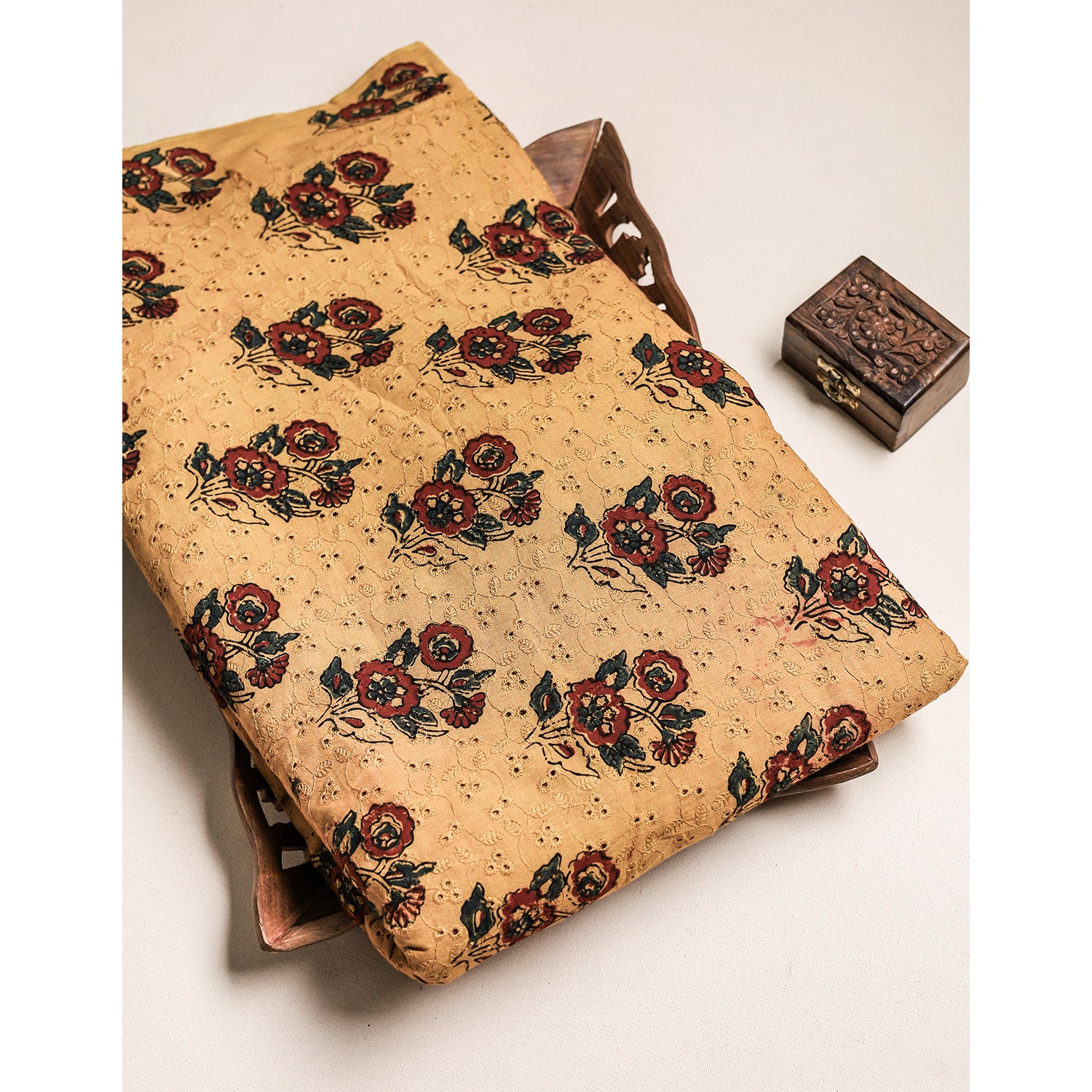 Pure Ajrakh Cotton Hakoba Fabric