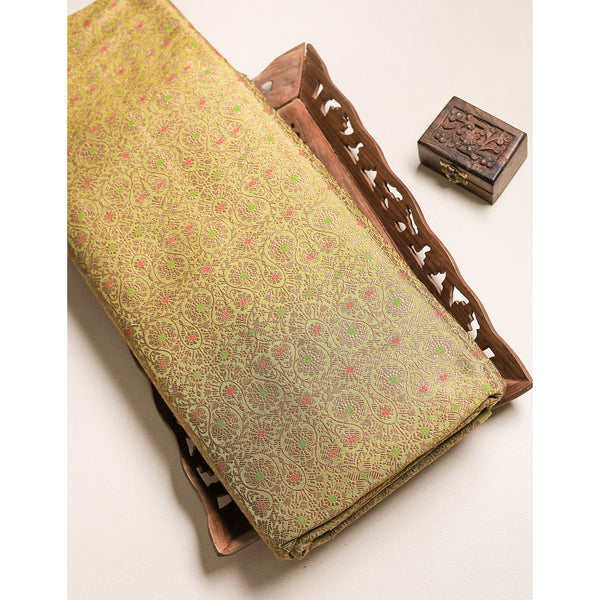 PURE BANARAS BROCADE SILK FABRIC