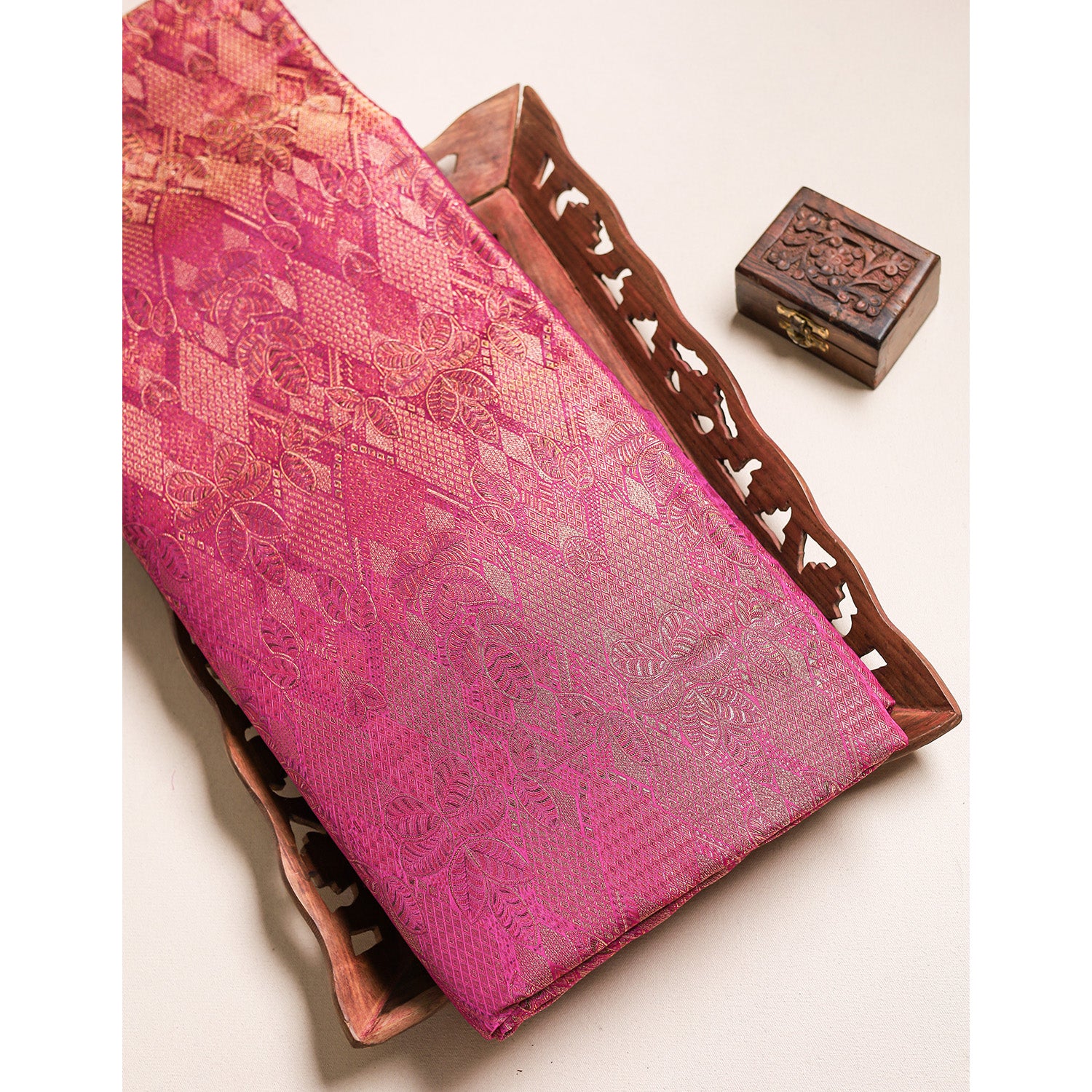 PURE BANARAS BROCADE SILK FABRIC