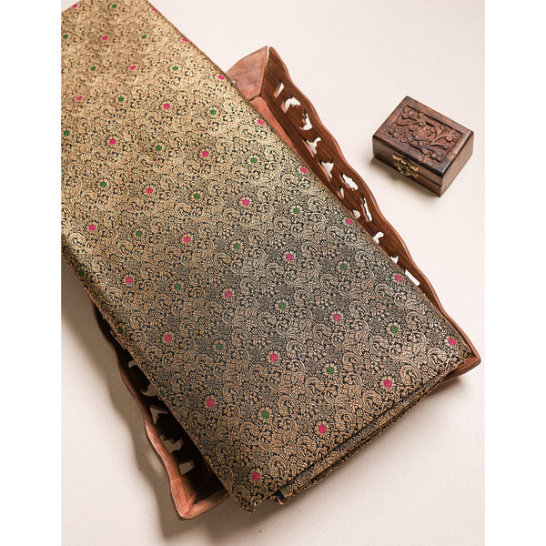 PURE BANARAS BROCADE SILK FABRIC