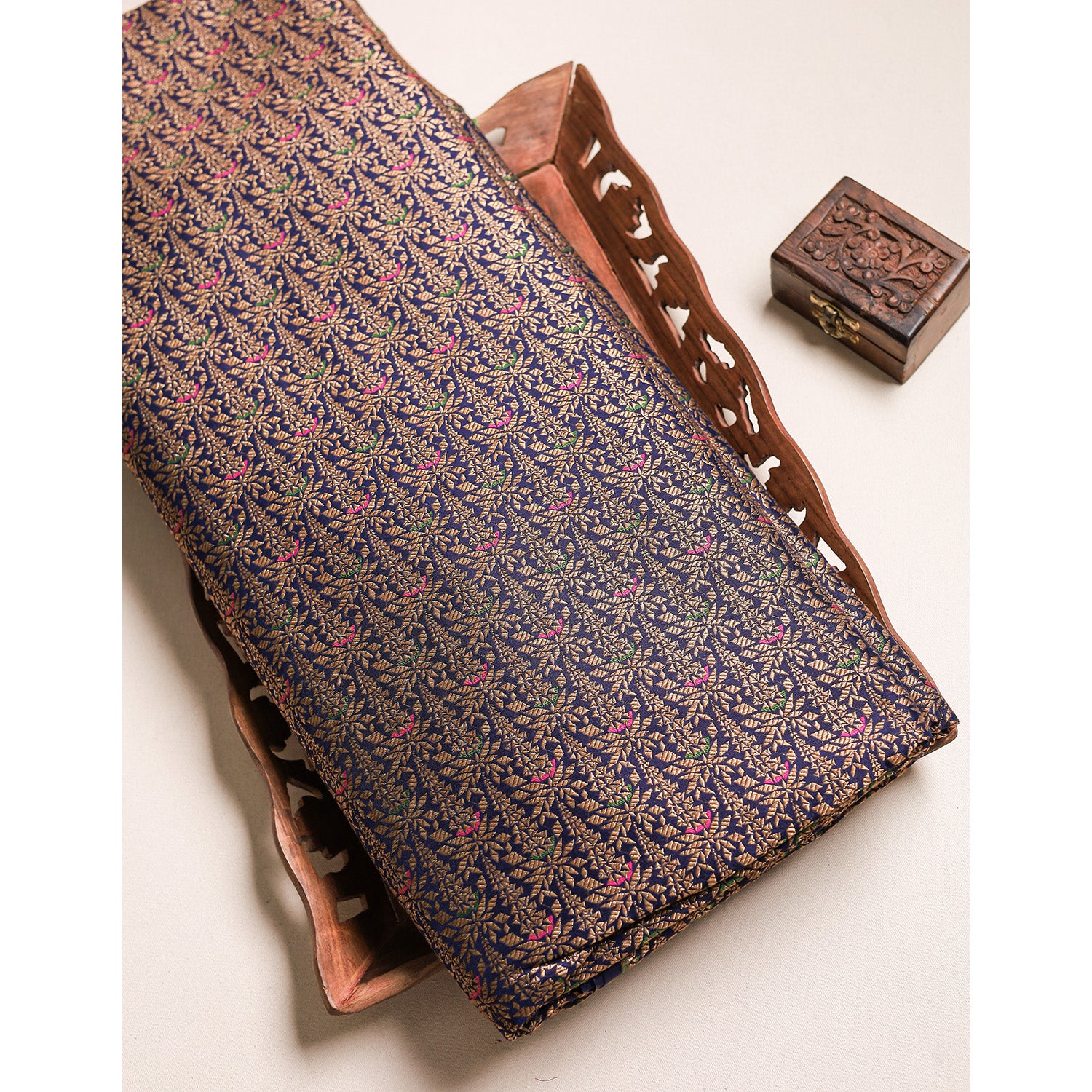 PURE BANARAS BROCADE SILK FABRIC