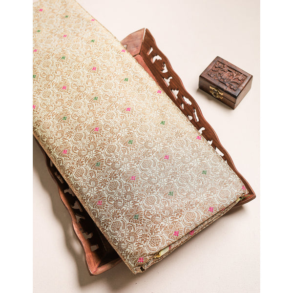 PURE BANARAS BROCADE SILK FABRIC