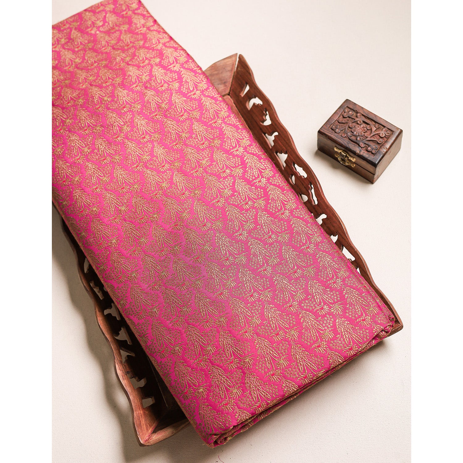 PURE BANARAS BROCADE SILK FABRIC