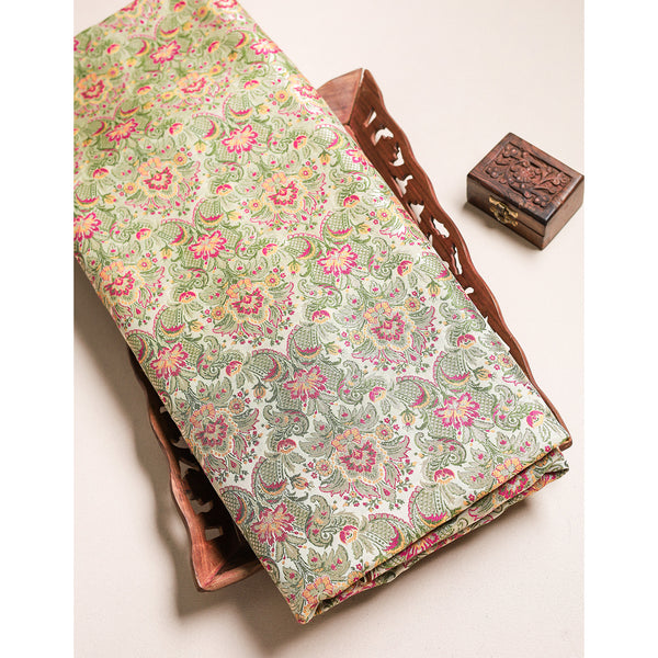 PURE BANARAS BROCADE SILK FABRIC