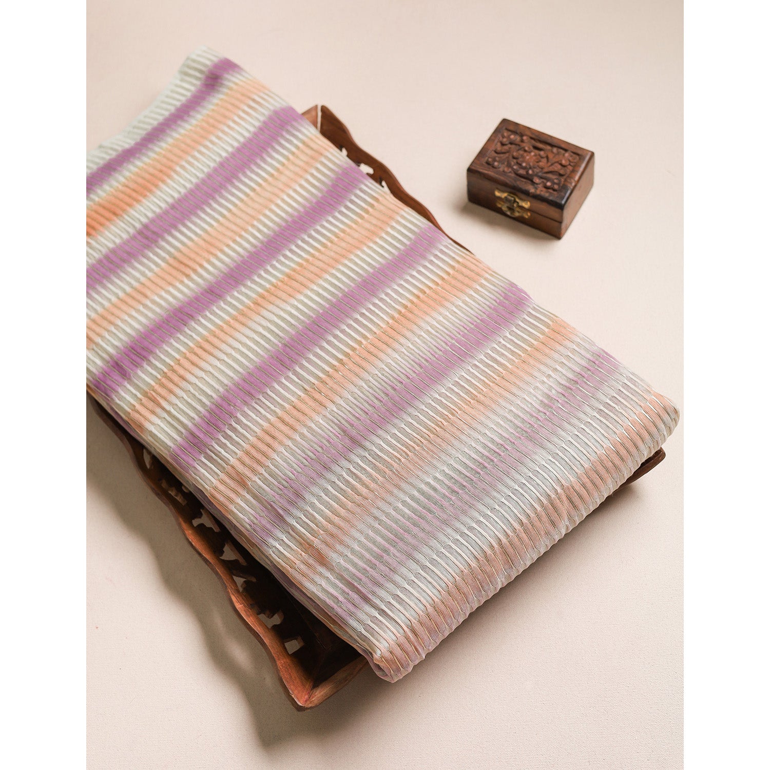 CHANDERI SILK WOVEN FABRIC