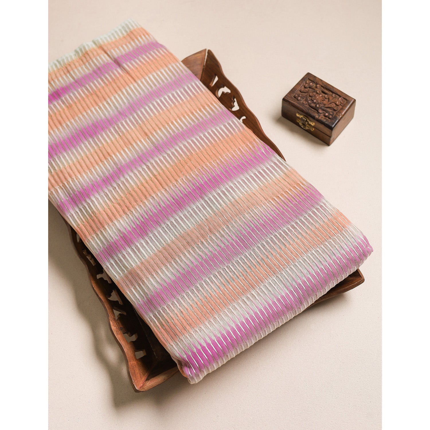 CHANDERI SILK WOVEN FABRIC