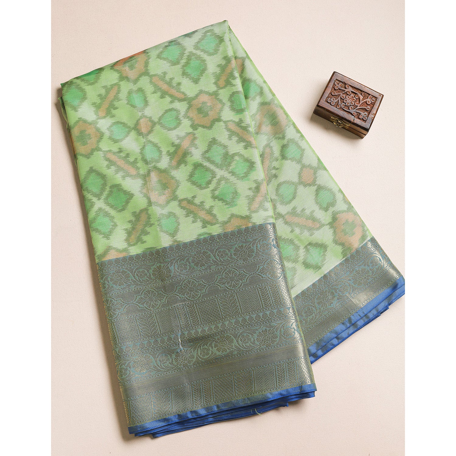 PATOLA PRINTED SILK BORDER FABRIC